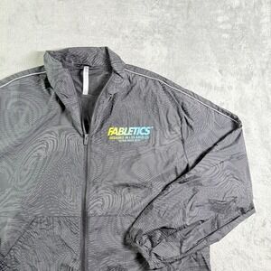 Fabletics Mens Activewear Jacket Lightweight Full Zip Abstract Print Medium